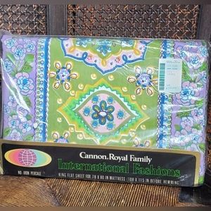 Vintage Cannon Windsor Park KING Flat NOS